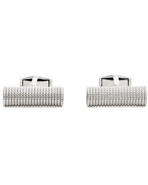 Tateossian Polished Cable Rope Cufflinks - White