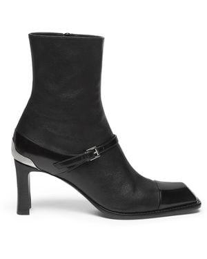 McQueen Leather Niko Ankle Boots 70 - Black