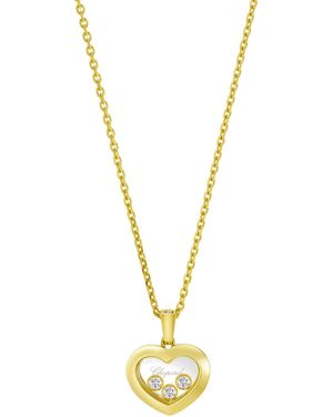 Chopard And Diamond Happy Diamonds Icons Pendant Necklace - Metallic