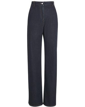 Kiton High-Rise Straight Jeans - Blue