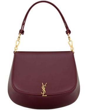 Saint Laurent Voltaire Top-Handle Bag - Purple