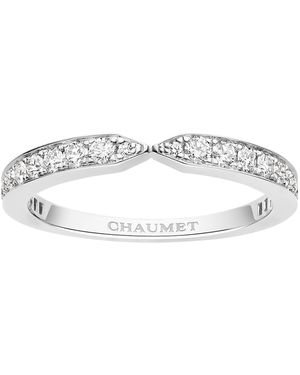 Chaumet Platinum And Diamond Triomphe De Eternity Wedding Ring - White