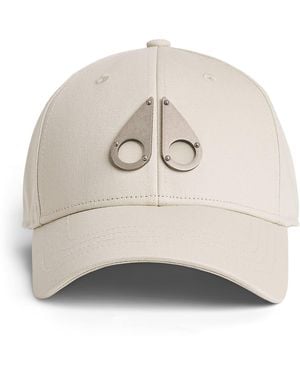 Moose Knuckles Cotton Logo Baseball Cap - Natural