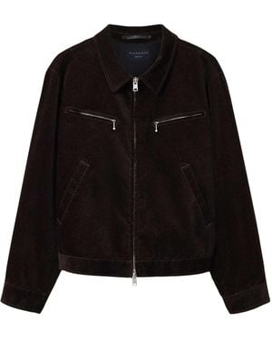 AllSaints Suede Korey Jacket - Black