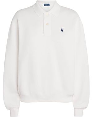 Polo Ralph Lauren Fleece Polo Sweatshirt - White