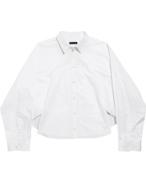 Balenciaga Cotton Semi-Fitted Shirt - White