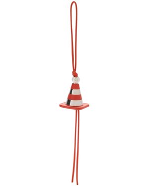 Loewe Work Cone Bag Charm - White