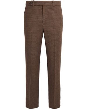 Polo Ralph Lauren Cotton-Blend Slim Tailored Pants - Brown