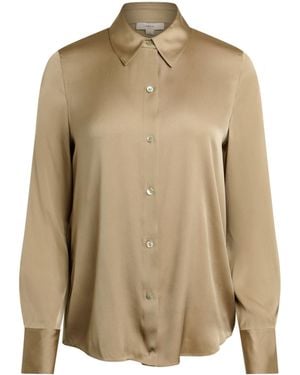Vince Silk Classic Shirt - Natural