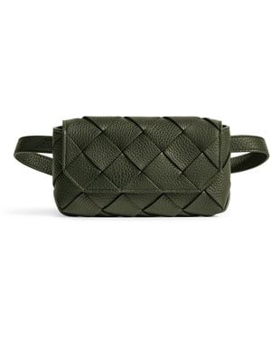 Bottega Veneta Leather Diago Belt Bag - Green
