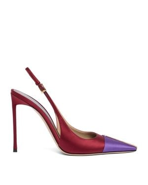 Tom Ford Satin T Slingback Court Shoes - Pink