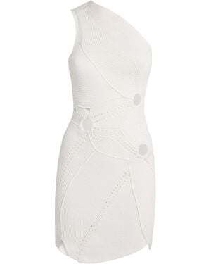 Cult Gaia One-Shoulder Coreline Mini Dress - White