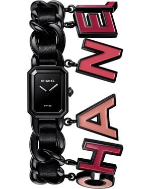 CHANEL Coated Steel Première Charms Blush Watch - White