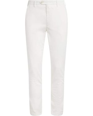 Canali Straight Chinos - White