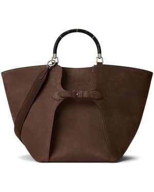 Ralph Lauren Large Nubuck The Ralph Tote Bag - Brown