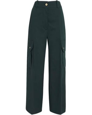 Patou Flared Cargo Pants - Green