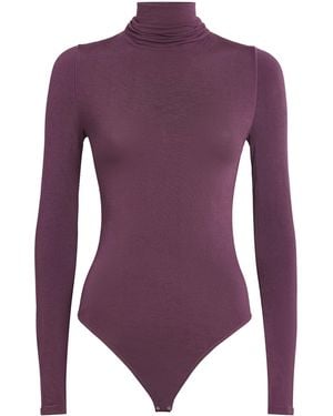 Wolford Rollneck Colorado Bodysuit - Purple