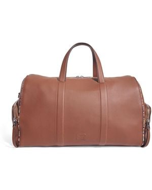 Paul Smith Leather Signature Stripe Holdall - Brown