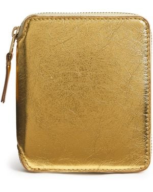 Comme des Garçons Small Leather Pouch - Yellow
