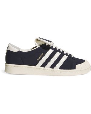 Willy Chavarria X Adidas Originals Leather Jabbar Trainers - Blue