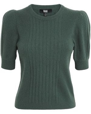 PAIGE Cashmere Kato Top - Green