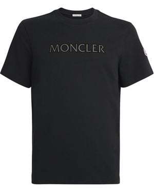 Moncler Cotton Logo T-Shirt - Black