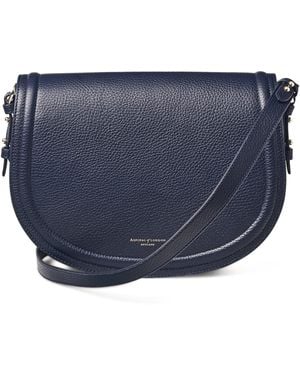 Aspinal of London Leather Stella Cross-Body Satchel - Blue