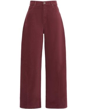 Weekend by Maxmara Slouchy Wide-Leg Jeans - Red