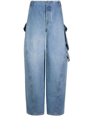 Alaïa Cargo Relaxed Jeans - Blue