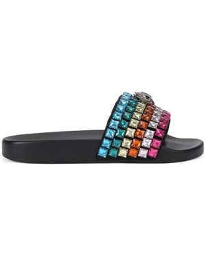 Kurt Geiger Embellished Mina Eagle Slides - Multicolour