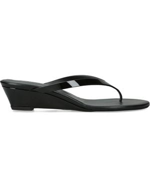 Christopher Esber Leather Scala Wedge Sandals 45 - Black