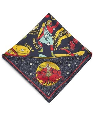 Mother Silk Cosmos Scarf - Blue