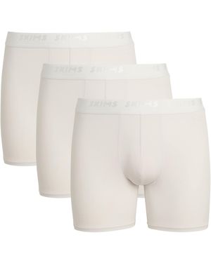 Skims Stretch-Jersey Boxer Briefs - White