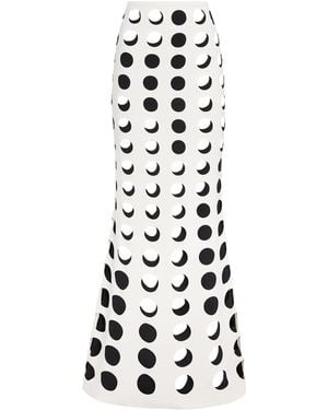 A.W.A.K.E. MODE Layered Hole Maxi Skirt - White