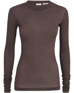 BITE STUDIOS Cotton Jersey Top - Brown