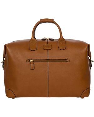 Bric's Leather Life Pelle Holdall Bag - Brown