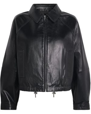 Sandro Leather Jacket - Black