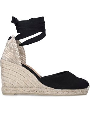 Castañer Carina Wedge Sandals 80 - Black