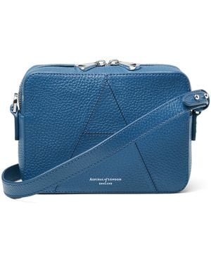 Aspinal of London Leather A Camera Bag - Blue