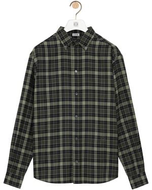 Loewe Tartan Shirt - Black