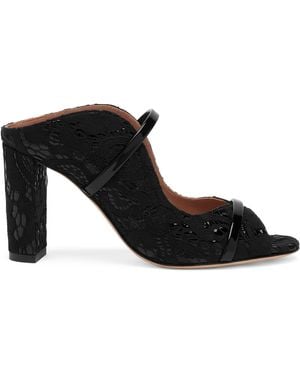 Malone Souliers Lace Norah Mules 85 - Black