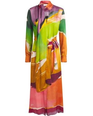 Ulla Johnson Silk Critique Maxi Dress - Multicolour