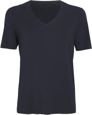 Hanro Clean Cut V-Neck T-Shirt - Black