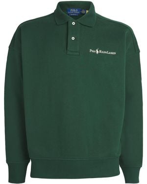 Polo Ralph Lauren Cotton-Blend Polo Neck Sweatshirt - Green