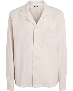 PAIGE Herringbone Latigo Shirt - White