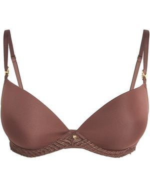 Aubade Sheer Emotion Moulded Plunge Bra - Purple