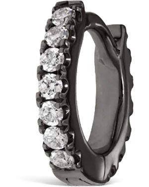Maria Tash Diamond Eternity Single Hoop Earring - Black