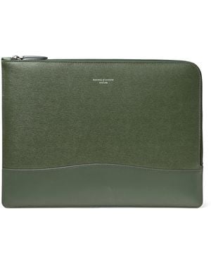 Aspinal of London City Folio Laptop Case - Green