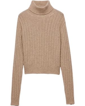 Prada Re-Cashmere Rollneck Jumper - Natural