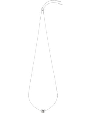 Loewe Sterling Bombé Anagram Necklace - White